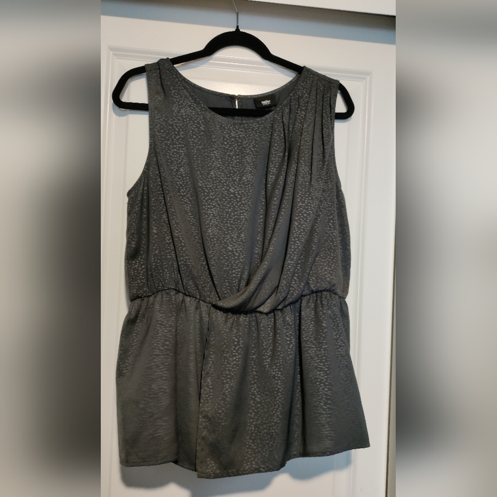 Women's Gray Evening Top Size XL
